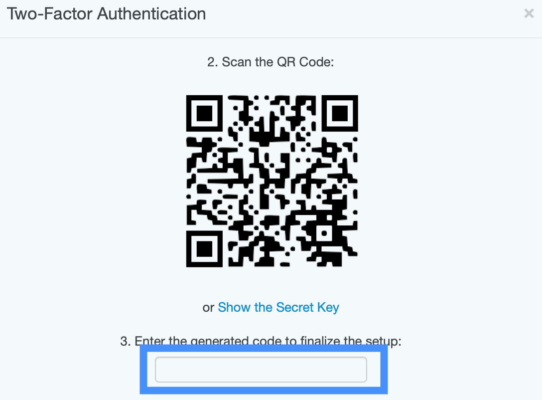 Unfuddle Two-Factor Authentication Token